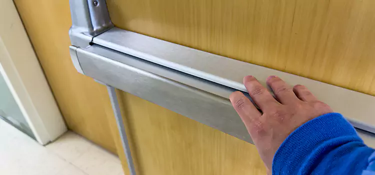 Installing a Push Bar on a Door Water Town